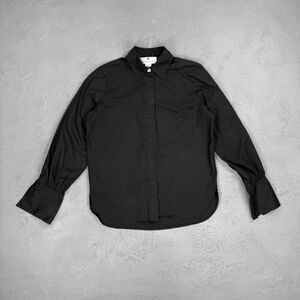 Vintage 90s Saks Fifth Avenue Cotton Button Up Shirt w/ French Cuffs Women's 6